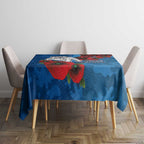 Canterbury-Bankstown Bulldogs ANZAC Personalised Tablecloth Lest We Forget Poppy Camo