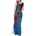 Canterbury-Bankstown Bulldogs ANZAC Personalised Tank Maxi Dress Lest We Forget Poppy Camo