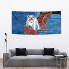Canterbury-Bankstown Bulldogs ANZAC Personalised Tapestry Lest We Forget Poppy Camo