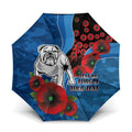 Canterbury-Bankstown Bulldogs ANZAC Personalised Umbrella Lest We Forget Poppy Camo