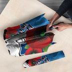 Canterbury-Bankstown Bulldogs ANZAC Personalised Umbrella Lest We Forget Poppy Camo