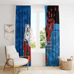 Canterbury-Bankstown Bulldogs ANZAC Personalised Window Curtain Lest We Forget Poppy Camo