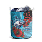 Cronulla-Sutherland Sharks ANZAC Personalised Laundry Basket Lest We Forget Poppy Camo