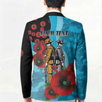 Cronulla-Sutherland Sharks ANZAC Personalised Blazer Lest We Forget Poppy Camo