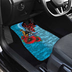 Cronulla-Sutherland Sharks ANZAC Personalised Car Mats Lest We Forget Poppy Camo