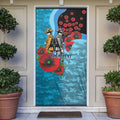 Cronulla-Sutherland Sharks ANZAC Personalised Door Cover Lest We Forget Poppy Camo