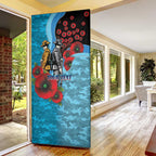 Cronulla-Sutherland Sharks ANZAC Personalised Door Cover Lest We Forget Poppy Camo