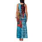 Cronulla-Sutherland Sharks ANZAC Personalised Family Matching Tank Maxi Dress and Hawaiian Shirt Lest We Forget Poppy Camo