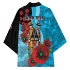 Cronulla-Sutherland Sharks ANZAC Personalised Kimono Lest We Forget Poppy Camo