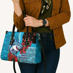 Cronulla-Sutherland Sharks ANZAC Personalised Leather Bag Lest We Forget Poppy Camo