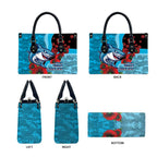 Cronulla-Sutherland Sharks ANZAC Personalised Leather Bag Lest We Forget Poppy Camo