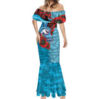 Cronulla-Sutherland Sharks ANZAC Personalised Mermaid Dress Lest We Forget Poppy Camo