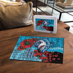 Cronulla-Sutherland Sharks ANZAC Personalised Puzzle Lest We Forget Poppy Camo