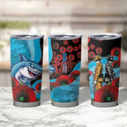 Cronulla-Sutherland Sharks ANZAC Personalised Tumbler Cup Lest We Forget Poppy Camo