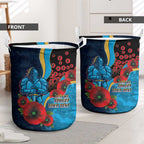 Gold Coast Titans ANZAC Personalised Laundry Basket Lest We Forget Poppy Camo