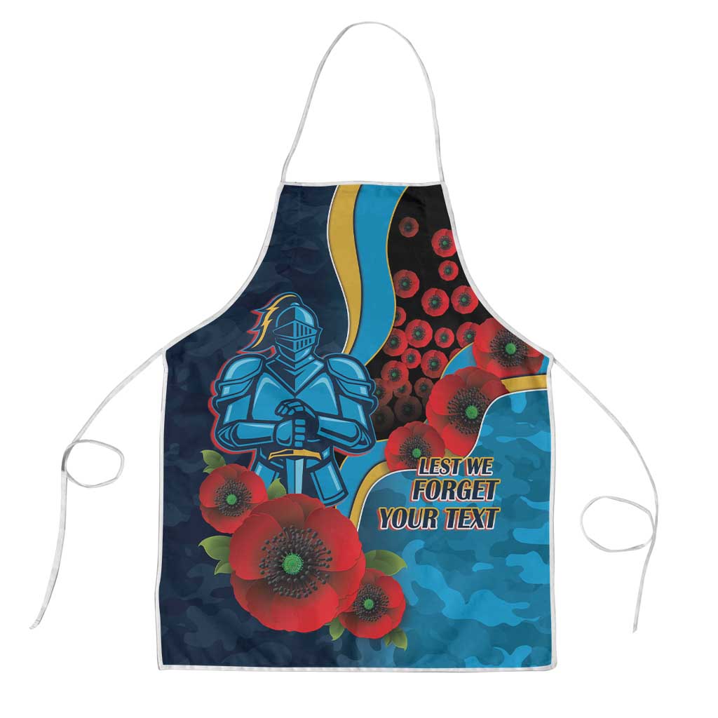 Gold Coast Titans ANZAC Personalised Apron Lest We Forget Poppy Camo
