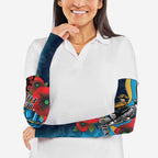 Gold Coast Titans ANZAC Personalised Arm Sleeves Lest We Forget Poppy Camo