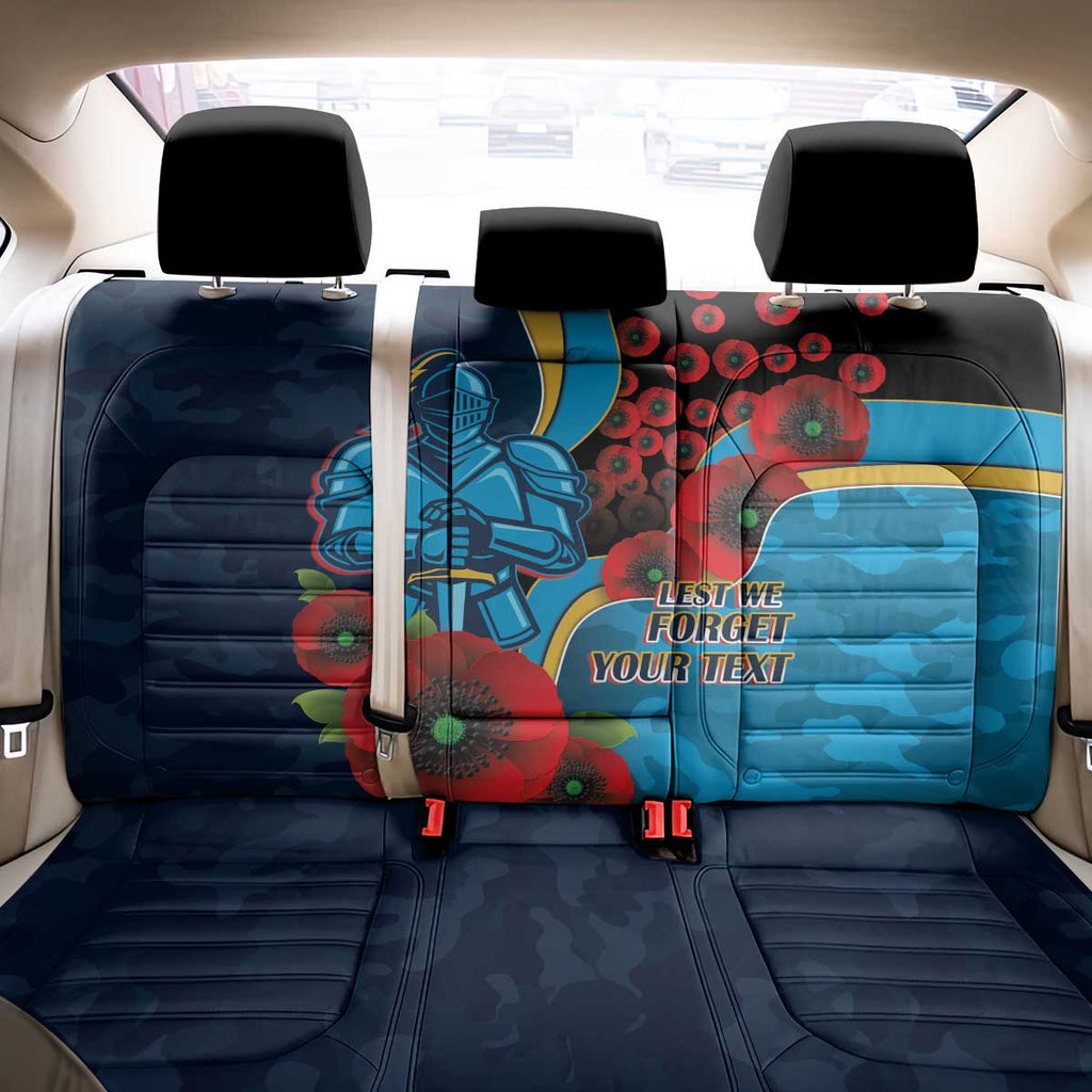 Gold Coast Titans ANZAC Personalised Back Car Seat Cover Lest We Forget Poppy Camo