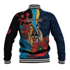Gold Coast Titans ANZAC Personalised Baseball Jacket Lest We Forget Poppy Camo