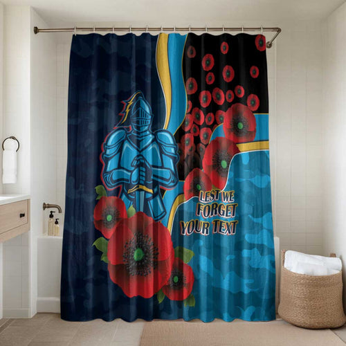 Gold Coast Titans ANZAC Personalised Bathroom Set Lest We Forget Poppy Camo