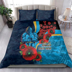 Gold Coast Titans ANZAC Personalised Bedding Set Lest We Forget Poppy Camo