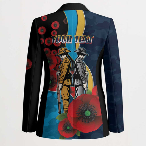 Gold Coast Titans ANZAC Personalised Blazer Lest We Forget Poppy Camo