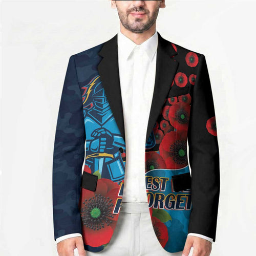 Gold Coast Titans ANZAC Personalised Blazer Lest We Forget Poppy Camo