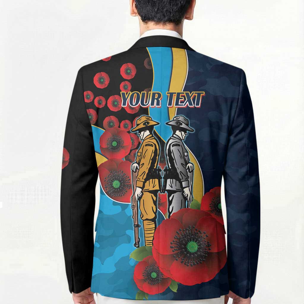 Gold Coast Titans ANZAC Personalised Blazer Lest We Forget Poppy Camo