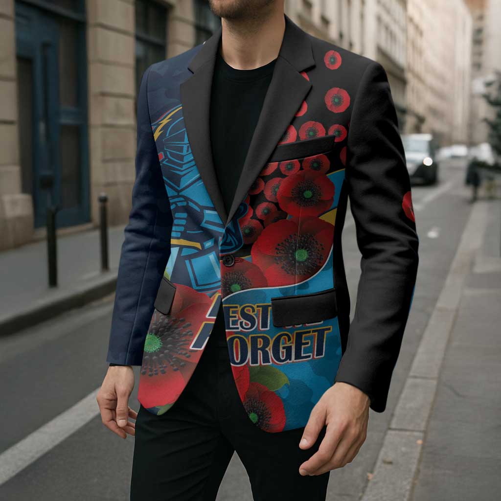 Gold Coast Titans ANZAC Personalised Blazer Lest We Forget Poppy Camo