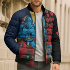 Gold Coast Titans ANZAC Personalised Bomber Puffer Jacket Lest We Forget Poppy Camo