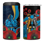 Gold Coast Titans ANZAC Personalised 4 in 1 Can Cooler Tumbler Lest We Forget Poppy Camo