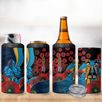 Gold Coast Titans ANZAC Personalised 4 in 1 Can Cooler Tumbler Lest We Forget Poppy Camo