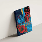 Gold Coast Titans ANZAC Personalised Canvas Wall Art Lest We Forget Poppy Camo