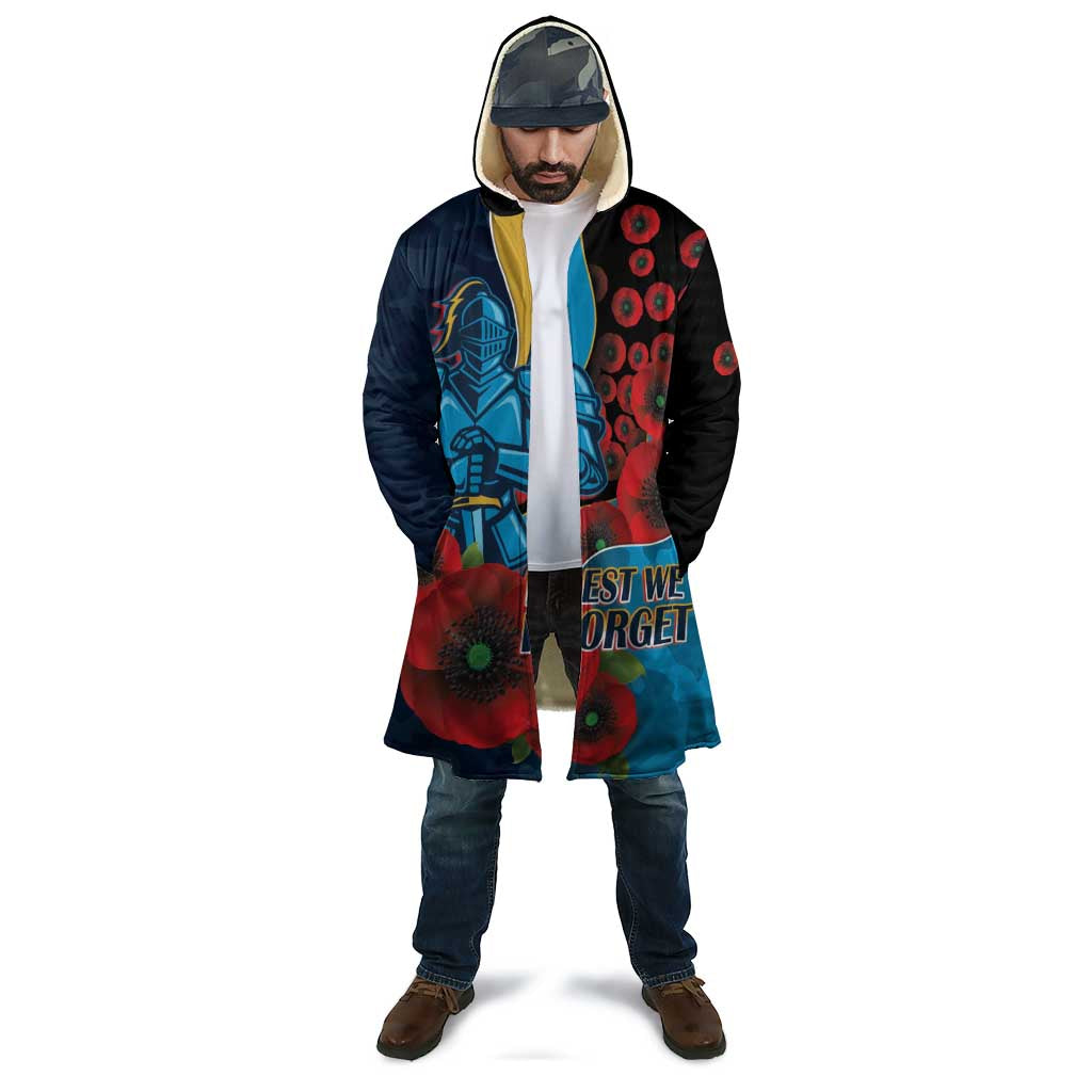 Gold Coast Titans ANZAC Personalised Cloak Lest We Forget Poppy Camo