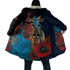 Gold Coast Titans ANZAC Personalised Cloak Lest We Forget Poppy Camo