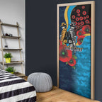 Gold Coast Titans ANZAC Personalised Door Cover Lest We Forget Poppy Camo