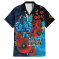 Gold Coast Titans ANZAC Personalised Family Matching Summer Maxi Dress and Hawaiian Shirt Lest We Forget Poppy Camo
