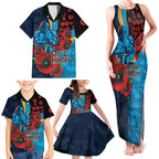 Gold Coast Titans ANZAC Personalised Family Matching Tank Maxi Dress and Hawaiian Shirt Lest We Forget Poppy Camo