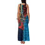 Gold Coast Titans ANZAC Personalised Family Matching Tank Maxi Dress and Hawaiian Shirt Lest We Forget Poppy Camo