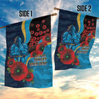 Gold Coast Titans ANZAC Personalised Garden Flag Lest We Forget Poppy Camo