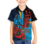 Gold Coast Titans ANZAC Personalised Hawaiian Shirt Lest We Forget Poppy Camo