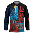 Gold Coast Titans ANZAC Personalised Hockey Jersey Lest We Forget Poppy Camo