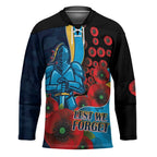 Gold Coast Titans ANZAC Personalised Hockey Jersey Lest We Forget Poppy Camo
