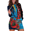 Gold Coast Titans ANZAC Personalised Hoodie Dress Lest We Forget Poppy Camo