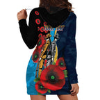 Gold Coast Titans ANZAC Personalised Hoodie Dress Lest We Forget Poppy Camo