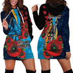Gold Coast Titans ANZAC Personalised Hoodie Dress Lest We Forget Poppy Camo