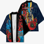 Gold Coast Titans ANZAC Personalised Kimono Lest We Forget Poppy Camo
