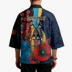 Gold Coast Titans ANZAC Personalised Kimono Lest We Forget Poppy Camo