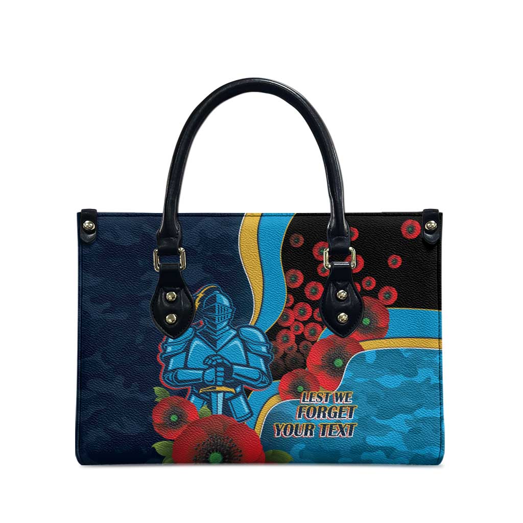 Gold Coast Titans ANZAC Personalised Leather Bag Lest We Forget Poppy Camo