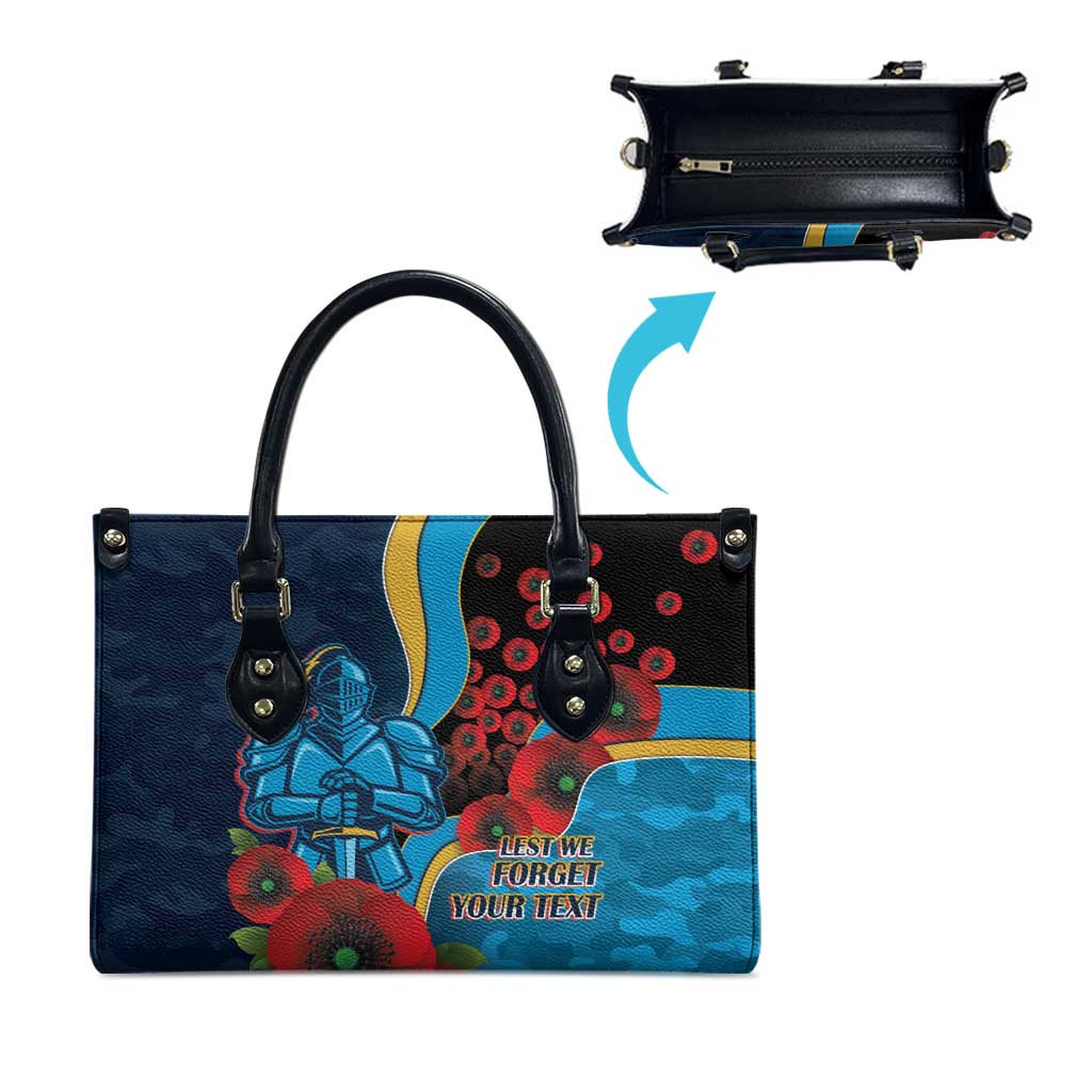 Gold Coast Titans ANZAC Personalised Leather Bag Lest We Forget Poppy Camo